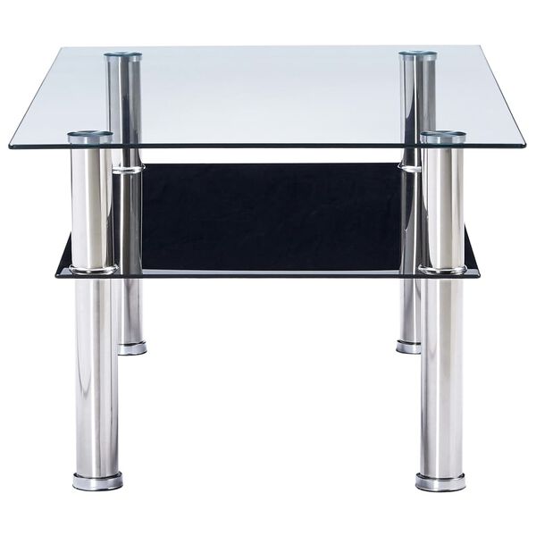 vidaXL Coffee Table Black 100x60x42 cm Tempered Glass