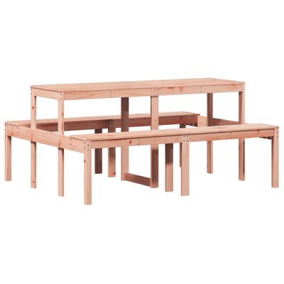 vidaXL Picnic Table 160x134x75 cm Solid Wood Douglas