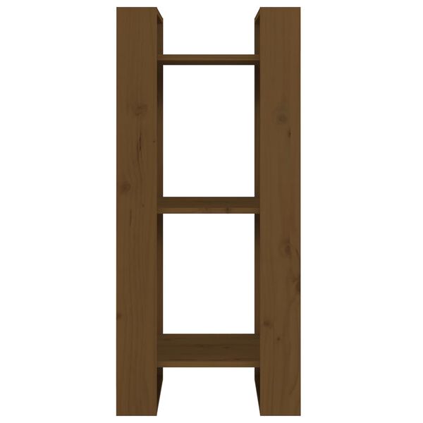 vidaXL Book Cabinet/Room Divider Honey Brown 41x35x91 cm Solid Wood