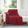 vidaXL Throw Blanket Bordeaux Red 200 x 150 cm Fleece