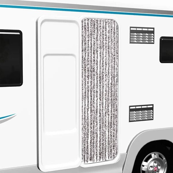 vidaXL Insect Curtain Brown and Beige 56x200 cm Chenille