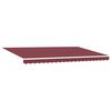 vidaXL Manual Retractable Awning Burgundy 500x300 cm