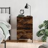 vidaXL Bedside Cabinet Smoked Oak 40x40x66 cm Engineered Wood