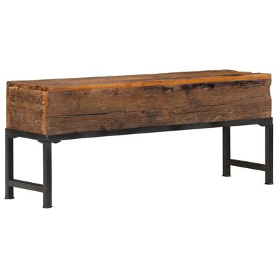 vidaXL Bench 110 cm Solid Wood Reclaimed