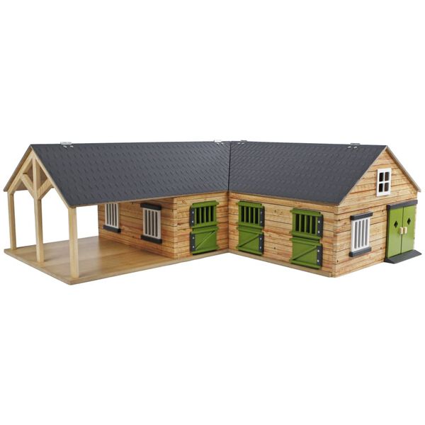 Kids Globe Horse Stable 1:24 Grey