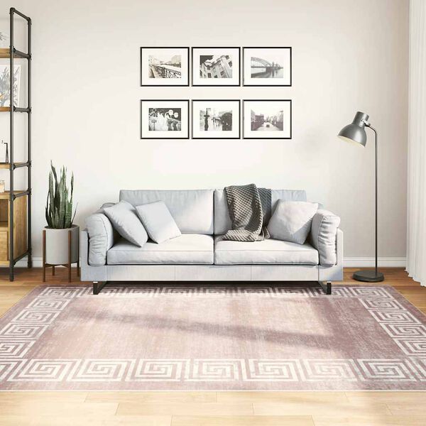 vidaXL Rug Washable 160x230 cm Beige Anti Slip