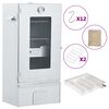 vidaXL BBQ Oven Smoker with Cold Smoke Generator Galvanised Steel