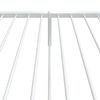 vidaXL Metal Bed Frame without Mattress with Footboard White 90x200cm