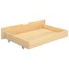 vidaXL Bed Frame without Mattress with 2 Drawers Solid Wood 100x200 cm