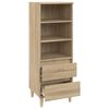 vidaXL Highboard Sonoma Oak 40x36x110 cm Engineered Wood