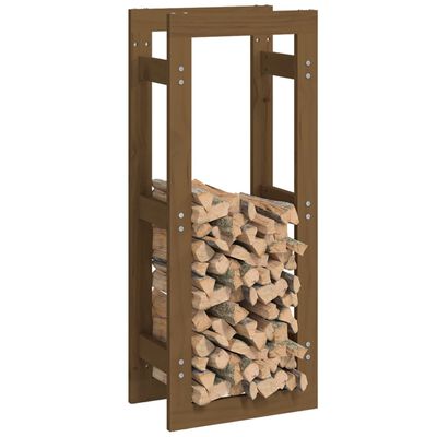 vidaXL Firewood Rack Honey Brown 41x25x100 cm Solid Wood Pine