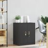vidaXL Storage Cabinet Black 60 x 40 x 70 cm Steel