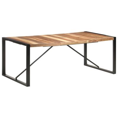 vidaXL Dining Table 200x100x75 cm Solid Wood with Sheesham Finish