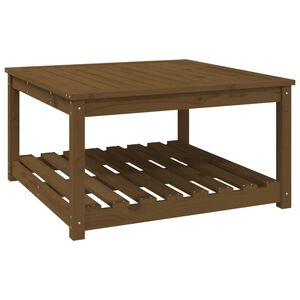 vidaXL Garden Table Honey Brown 82.5x82.5x45 cm Solid Wood Pine