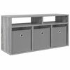 vidaXL Lowboard with Drawer Grey Sonoma 87 x 27.5 x 43 cm