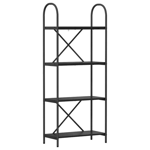 vidaXL Bookshelf Black Oak 60 x 30 x 146 cm Engineered wood