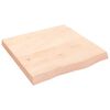 vidaXL Table Top 60x60x(2-6) cm Untreated Solid Wood Oak