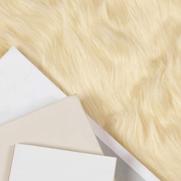 vidaXL Faux Sheepskin Rug Tafalla Cream 120 x 170 cm Polyester