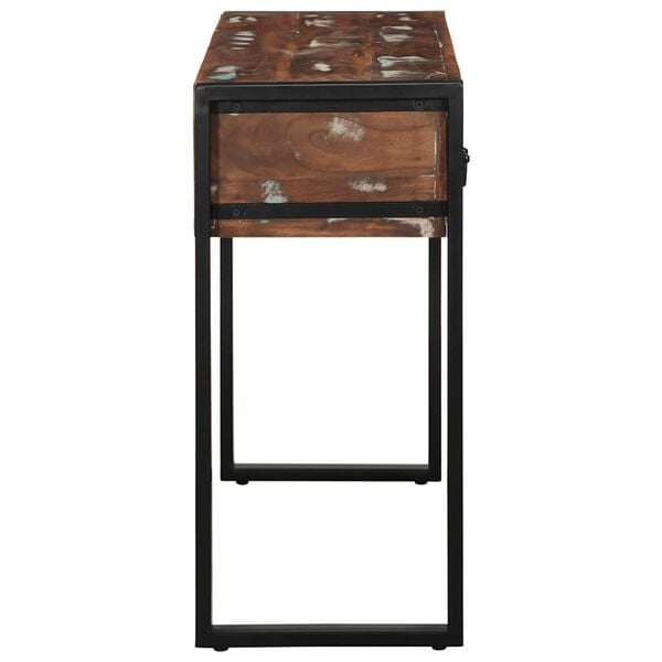 vidaXL Console Table Multicolour 100x35x75 cm Solid Wood Reclaimed