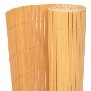 vidaXL Double-Sided Garden Fence PVC 90x300 cm Yellow