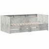 vidaXL Day Bed with Drawer Grey 90 x 200 cm Engineered Wood
