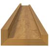 vidaXL Wall Shelf 4 pcs Beige 115 x 9 x 3 cm Engineered Wood