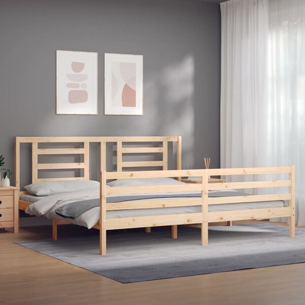 vidaXL Bed Frame without Mattress 200x200 cm Solid Wood