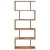 vidaXL Room Divider Bookcase 5-Tier Artisan Oak 70x24x161 cm Engineered Wood