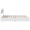 vidaXL Storage Bed with Headboard White 140 x 200 cm Engineered Wood