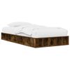 vidaXL Bed Frame with Storage Smoked Oak 80 x 200 cm Engineered Wood