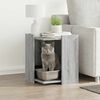 vidaXL Cat Litter Box Enclosure Grey Sonoma 42x42x51 cm Engineered Wood