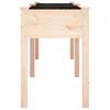 vidaXL Planter with Liner 203x53x76 cm Solid Wood Fir