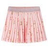 vidaXL Kids'Pleated Skirt Light Orange 128