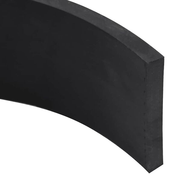 vidaXL Rubber Edge for Snow Plow Black 200x8x1 cm