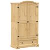 vidaXL Wardrobe "Corona" 102x52x186 cm Solid Wood Pine