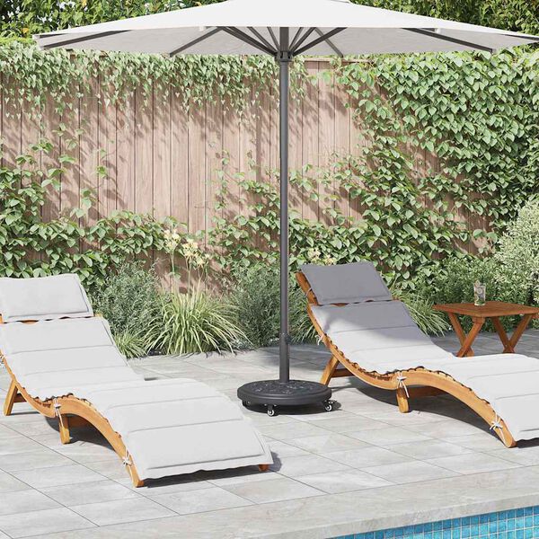 vidaXL Parasol Base Black Ø38-48 mm PE and concrete and iron