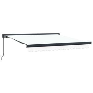 vidaXL Retractable Awning White 300 x 250 cm Canvas and Aluminium