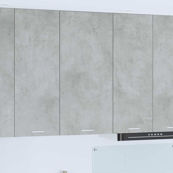 vidaXL Hanging Cabinet Concrete Grey and White 50 x 31 x 100 cm