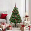vidaXL Artificial Christmas Tree Green 120 cm PVC and Metal