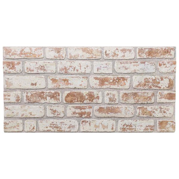 vidaXL Wall Panels 10 pcs Red and White 100 x 50 cm EPS Foam