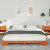 vidaXL Bed Frame Brown 200 x 210 cm Solid Pine Wood
