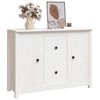 vidaXL Sideboard White 100x35x74 cm Solid Wood Pine