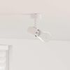 vidaXL Ceiling Spotlight with Spotlights White 6.5 x 6 x 11.5 cm Metal