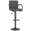 vidaXL Bar Stools 2 pcs Dark Grey Velvet
