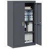 vidaXL Storage Cabinet 2 pcs Anthracite 80 x 40 x140 cm Steel
