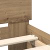 vidaXL Bed Frame Artisan Oak 75 x 190 cm Engineered Wood