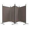 vidaXL 4-Panel Room Divider Anthracite 346x180 cm Fabric