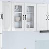 vidaXL Kitchen Cabinet Kalmar High Gloss White 40 x 31 x 80 cm