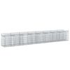 vidaXL Gabion Raised Bed 2 pcs 400 x 50 x 60 cm Galvanised Steel