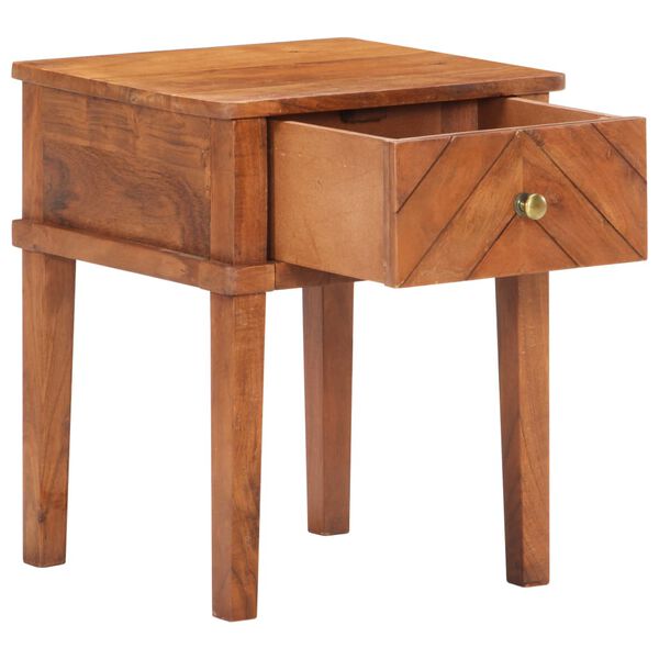 vidaXL Bedside Cabinet 40x40x50 cm Solid Acacia Wood